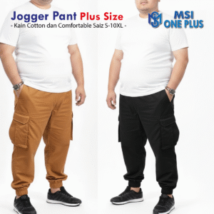 [S-10XL] Jogger Pants Plus Size Unisex (MSI ONE PLUS)